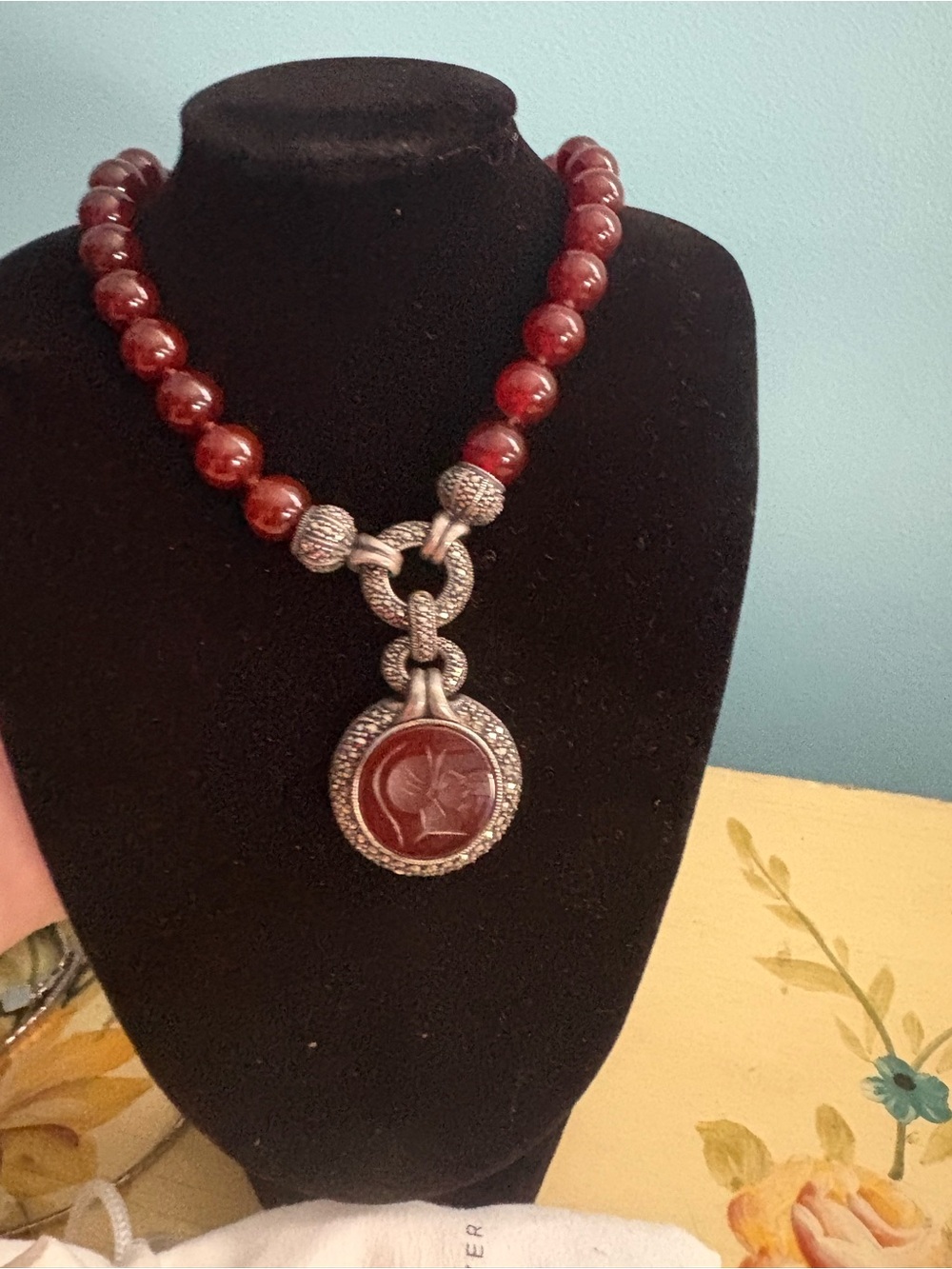 Judith Jack carnelian necklace